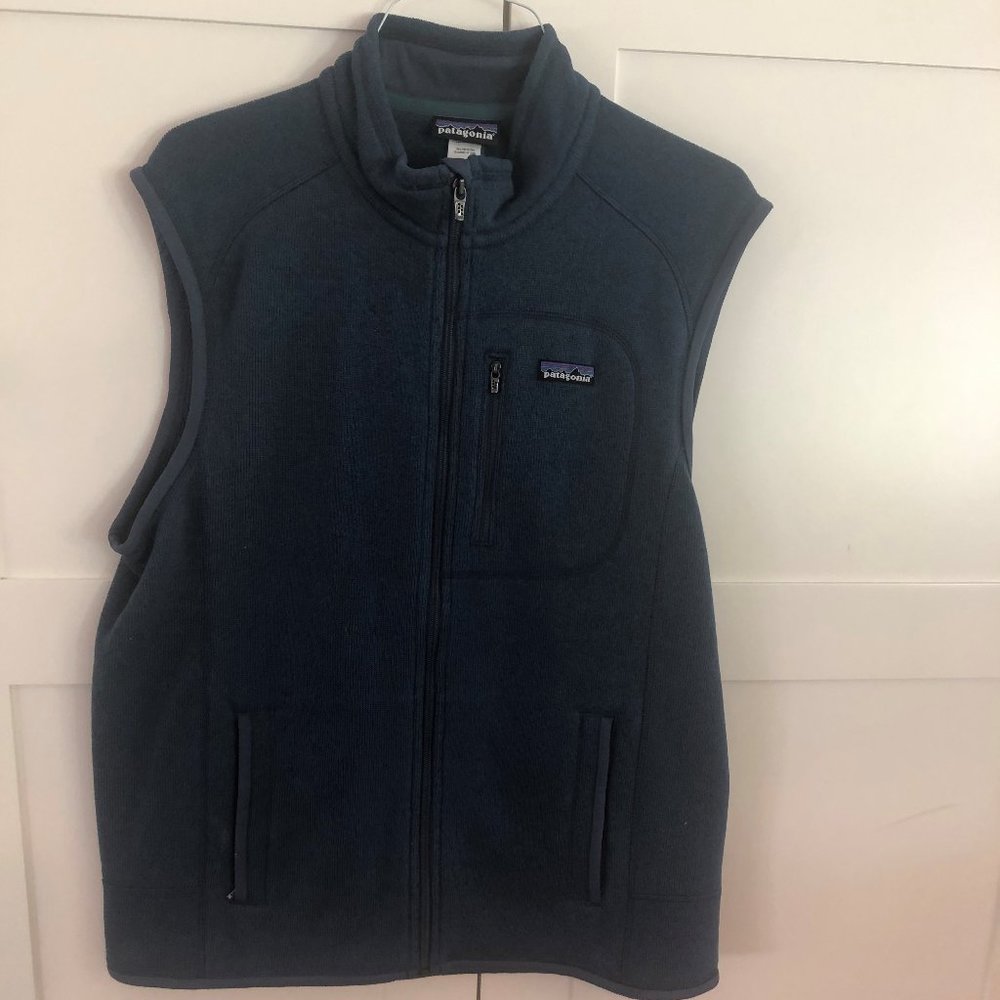 Men's Patagonia Fleece Vest, SIze XL, Dark Blue